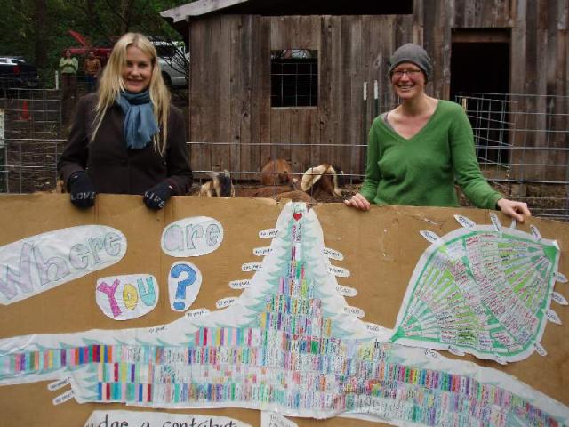 Daryl Hannah and fundraising tree